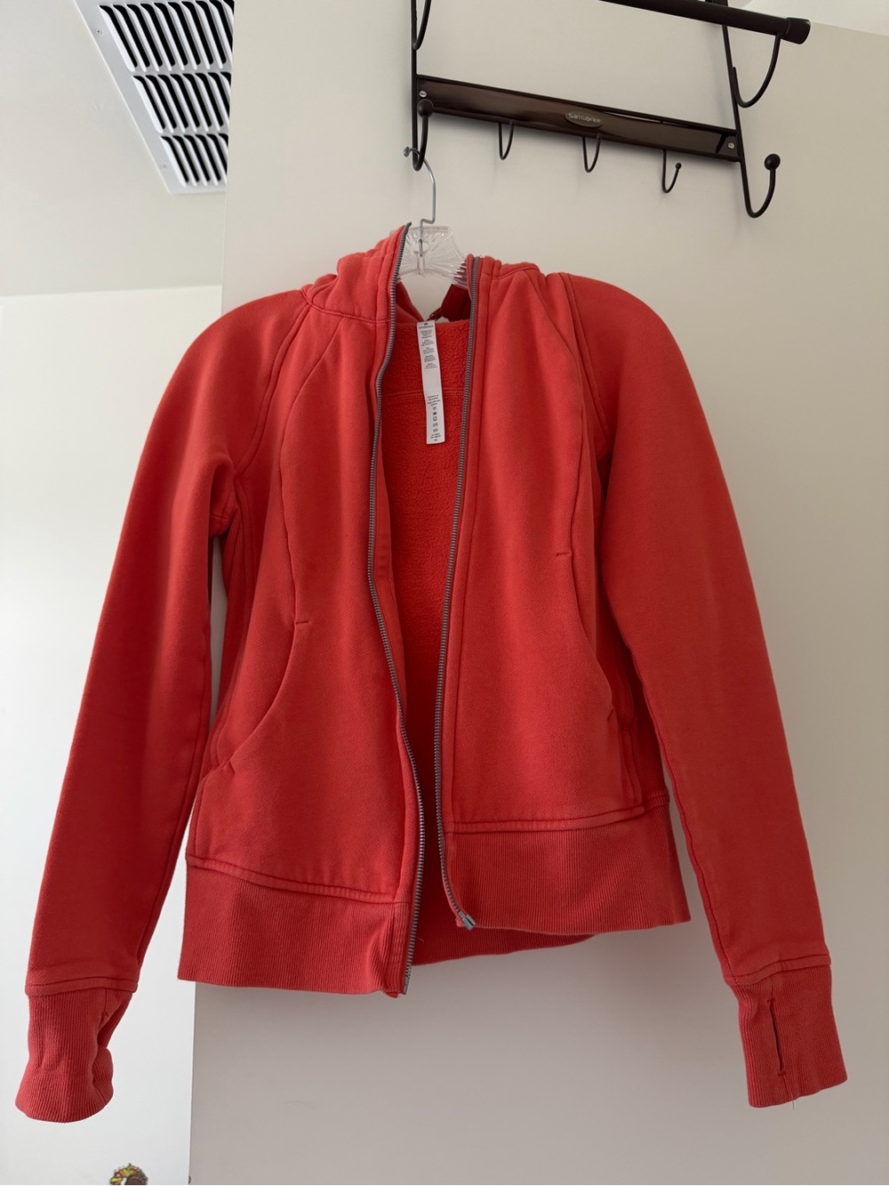 Lululemon Women's Red Zip-Up scuba Hoodie Jacket